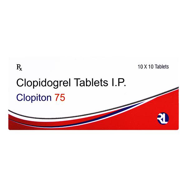 CLOPITON 75mg Tablet 10's Price, Uses, Side effects, Substitutes | Netmeds