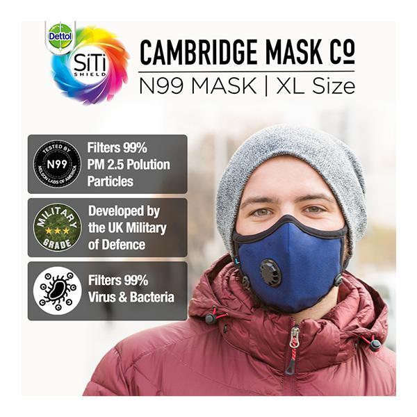 Dettol Cambridge Pro N99 Anti-Pollution Mask - Admiral (XL)