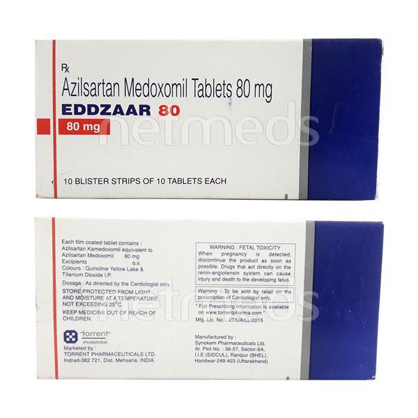 Eddzaar 80mg Tablet 10'S : Uses, Side Effects, Price | Netmeds