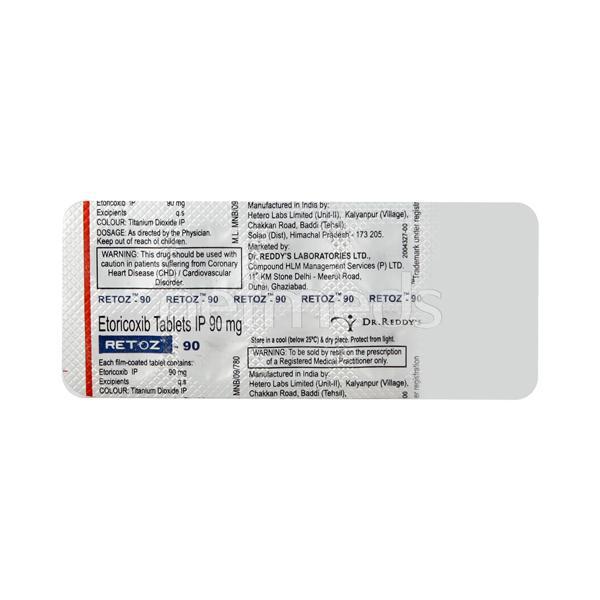 Retoz 90mg Tablet 10'S