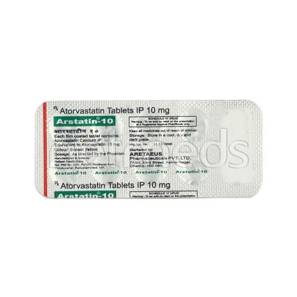 Arstatin 10mg Tablet 10'S