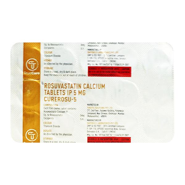 Buy CUREROSU 5 Tablet 15's Online at Upto 25% OFF | Netmeds