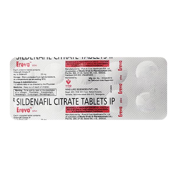 Buy EREVA 25mg Tablet 10's Online at Upto 25% OFF | Netmeds