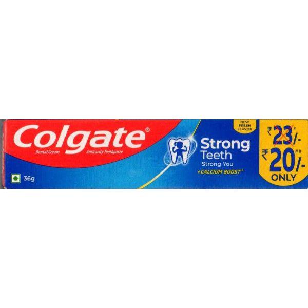 Buy Colgate Strong Teeth with Calcium Boost Toothpaste - Fresh 36 gm ...