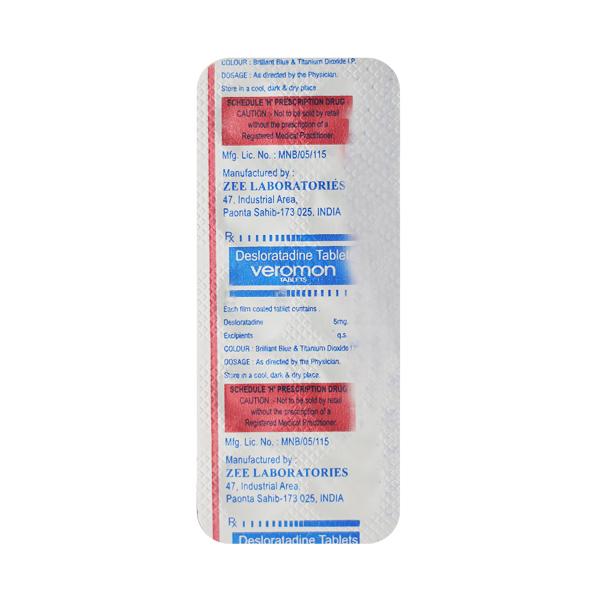 VEROMON 5mg Tablet 10's