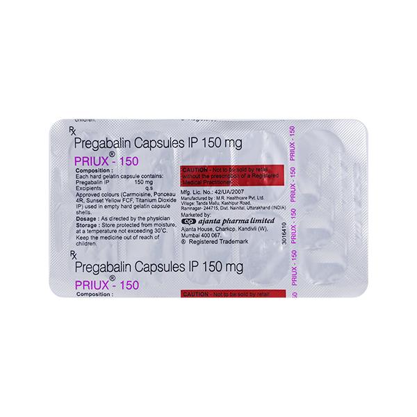PRIUX 150mg Capsule 10's
