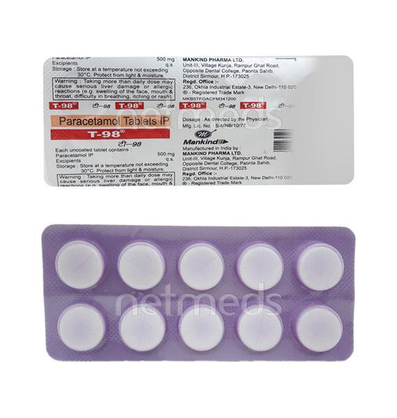 T98 500mg Tablet 10'S