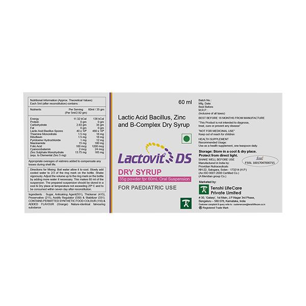 Lactovit DS Dry Syrup 60ml
