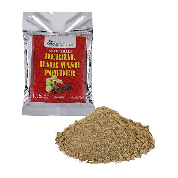 Kerala Naturals Ayur Thali Herbal Hair Wash Powder (Pack of 3 x 50 gm)