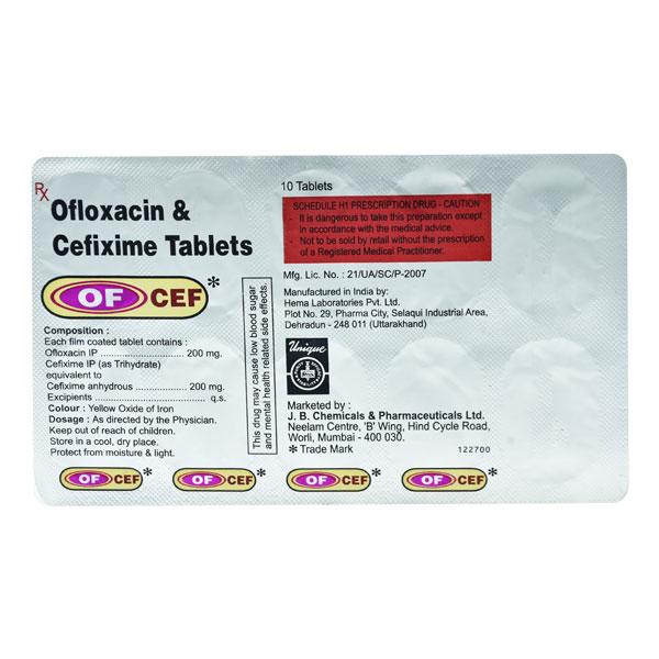 Ofcef Tablet 10'S Price, Uses, Side effects, Substitutes | Netmeds