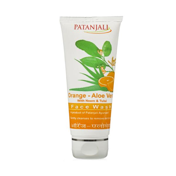 Patanjali Face Wash - Orange & Aloe Vera 60 gm
