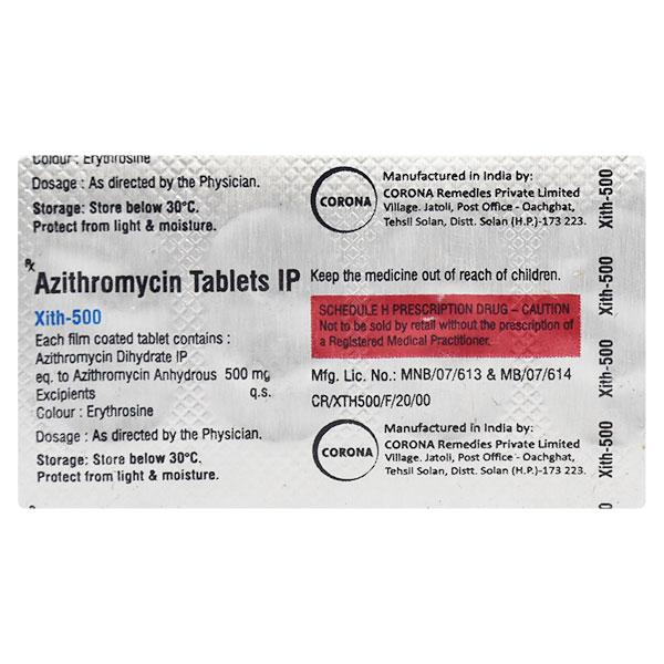 XITH 500 Tablet 5's
