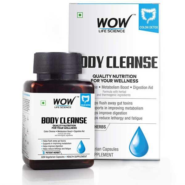 WOW Life Science Body Cleanse Veg Capsule 60's