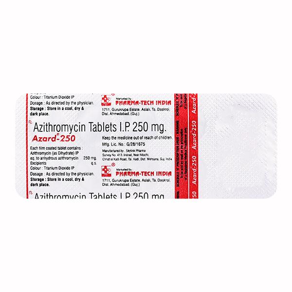 AZARD 250 Tablet 10's