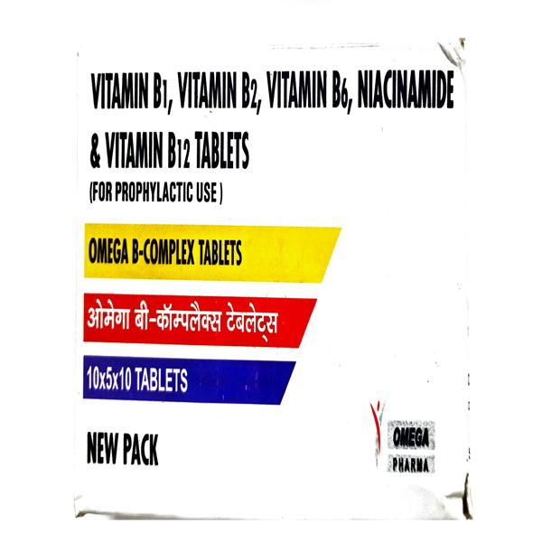 Buy OMEGA B COMPLEX NEW Tablet 10's Online at Upto 25% OFF | Netmeds