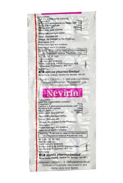 Nevirin Tablet 10'S