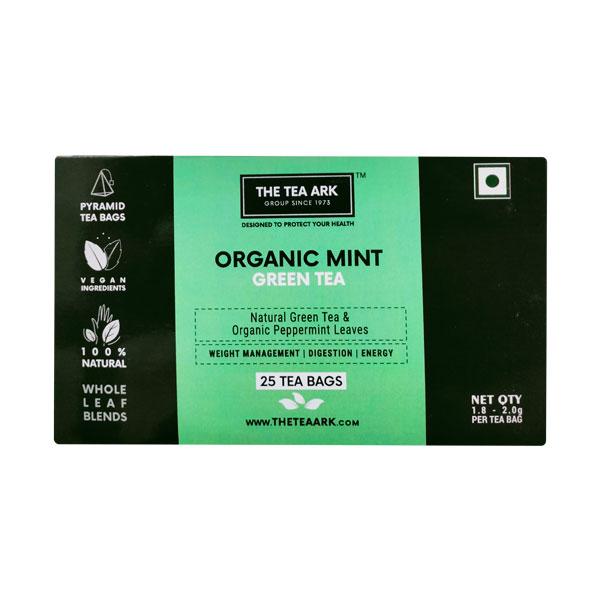 Buy The Tea Ark Organic Mint Tea Bag - Green Tea 25's Online at ...