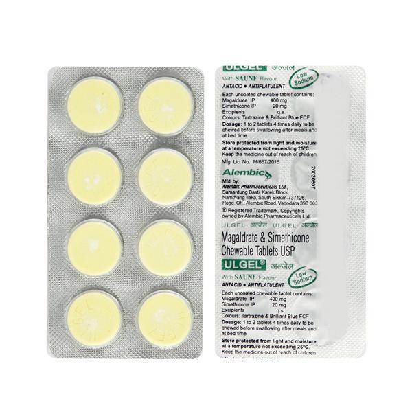 Ulgel Tablet 8'S (N) : Uses, Side Effects, Price | Netmeds