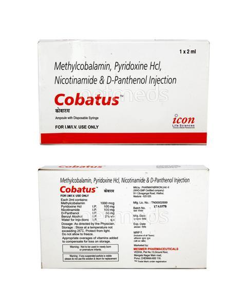 Cobatus Injection 2ml Price, Uses, Side effects, Substitutes | Netmeds
