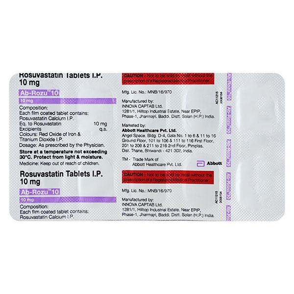 AB ROZU 10mg Tablet 10's