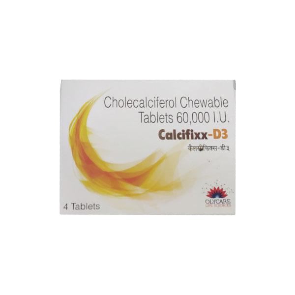 CALCIFIXX D3 Chewable Tablet 4's Price, Uses, Side effects, Substitutes ...