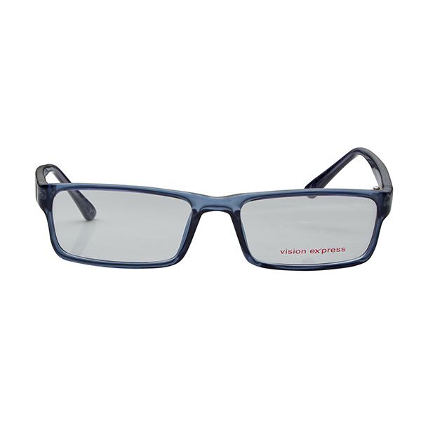 Buy Vision Express 29333 Blue Rectangle Eyeglasses (Including UV Blue ...