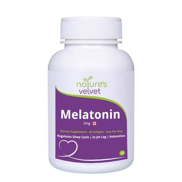 Natures Velvet Melatonin 5 mg Softgel 60's