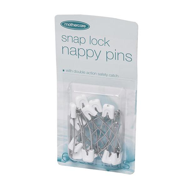 Mothercare Snap Lock Nappy Pins (Pack of 10)