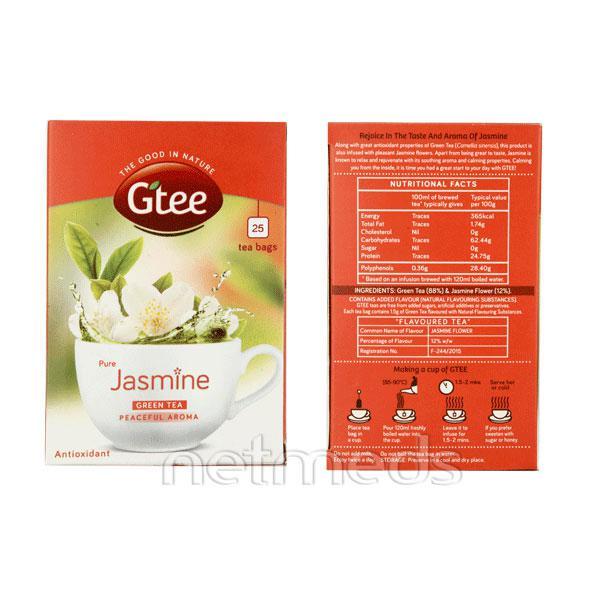 Buy GTEE Green Tea Bags - Jasmine Flower 25's Online at Discounted ...