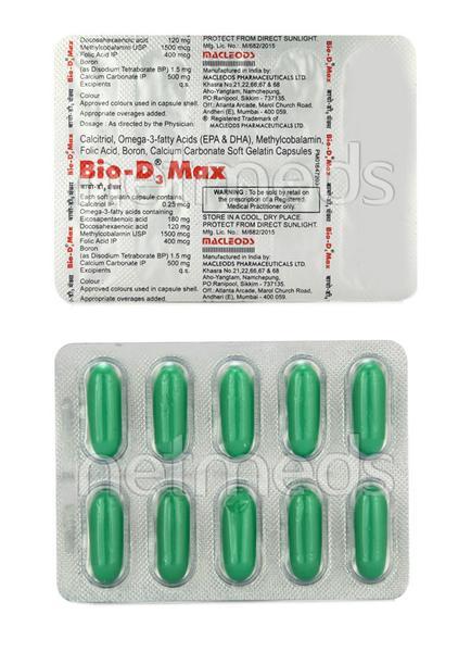 BIO D3 Max Capsule 10'S