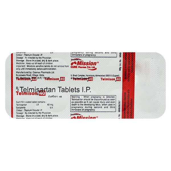 TELMISON 40 Tablet 10's