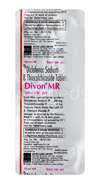 Divon MR Tablet 10'S