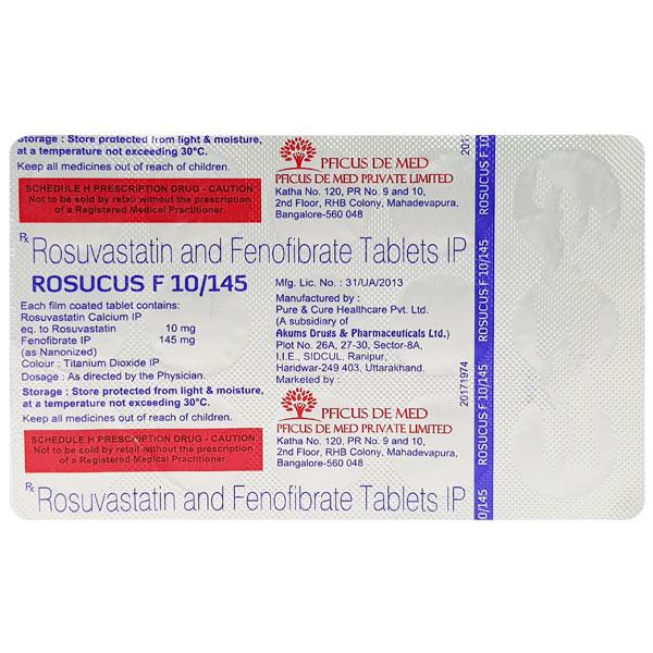 ROSUCUS F 10/145 Tablet 15's Price, Uses, Side effects, Substitutes ...