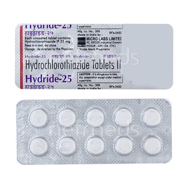 Hydride 25mg Tablet 10'S Price, Uses, Side effects, Substitutes | Netmeds