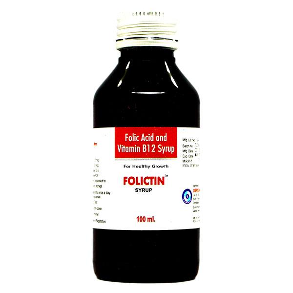 FOLICTIN Syrup 100ml Price, Uses, Side effects, Substitutes | Netmeds