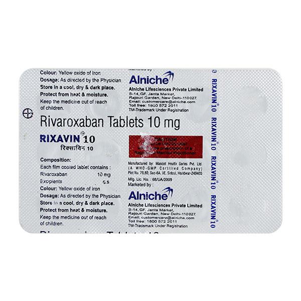 RIXAVIN 10 Tablet 15's