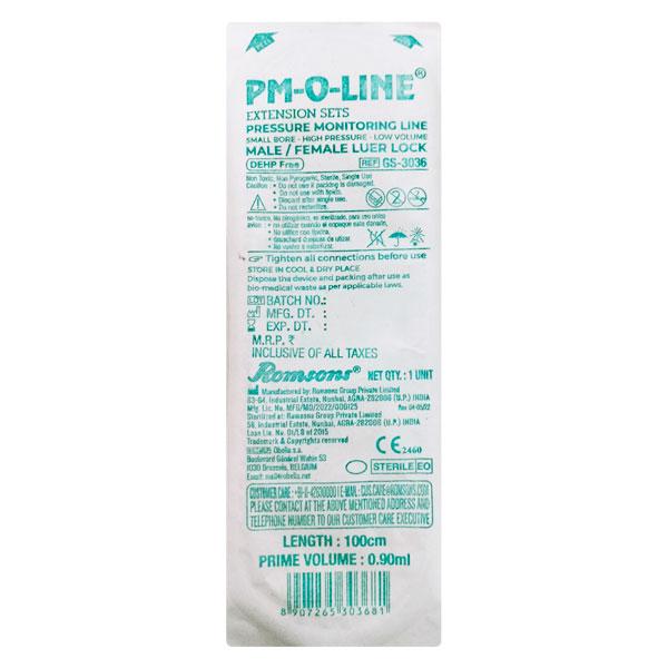 Romsons PM Line 100 cm (M/F) 1's Online at Best Price - Syringes And ...