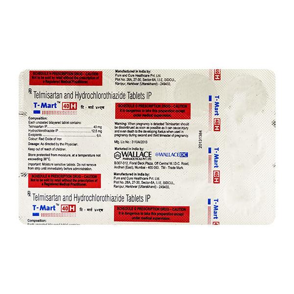 T MART H 40mg Tablet 15's