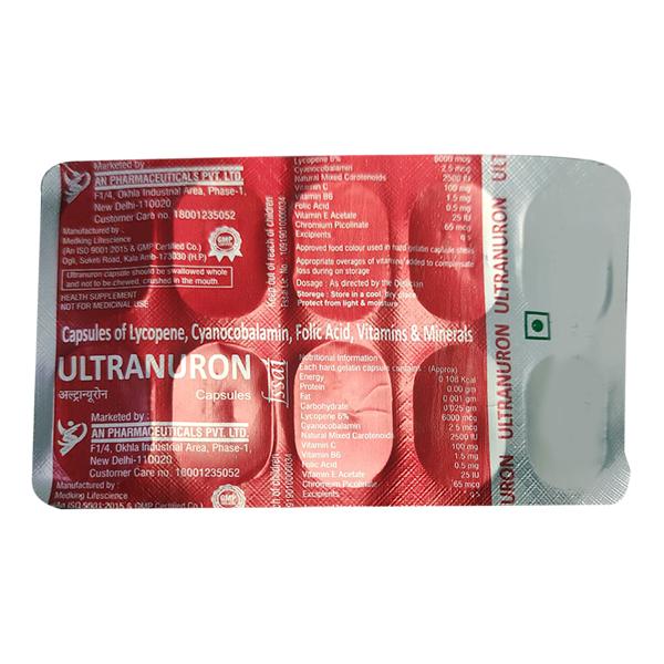 ULTRANURON Capsule 10's Price, Uses, Side effects, Substitutes | Netmeds