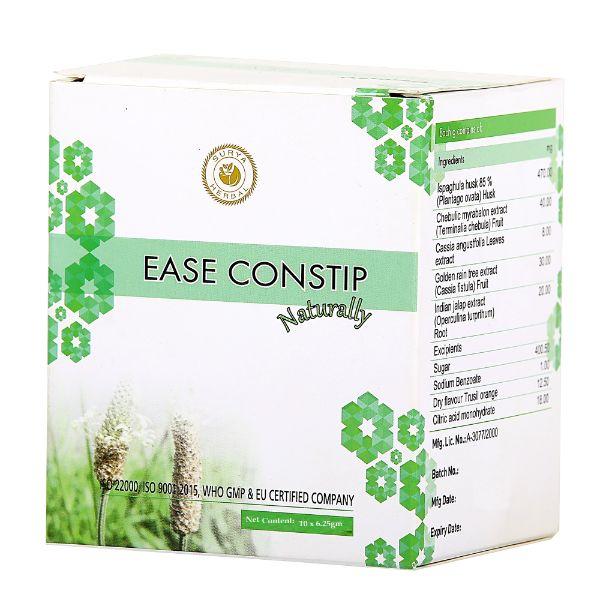 Surya Herbal Herbroot Ease Constip Naturally Powder (Pack of 10 x 6.25 gm)