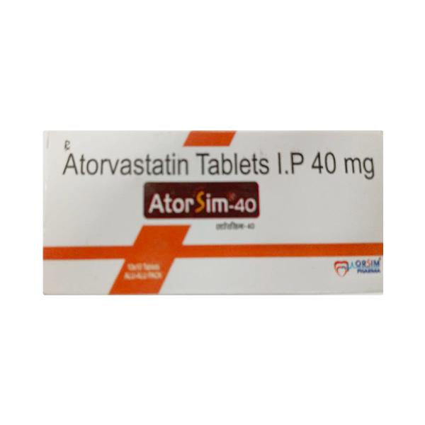 ATORSIM 40mg Tablet 10's Price, Uses, Side effects, Substitutes | Netmeds