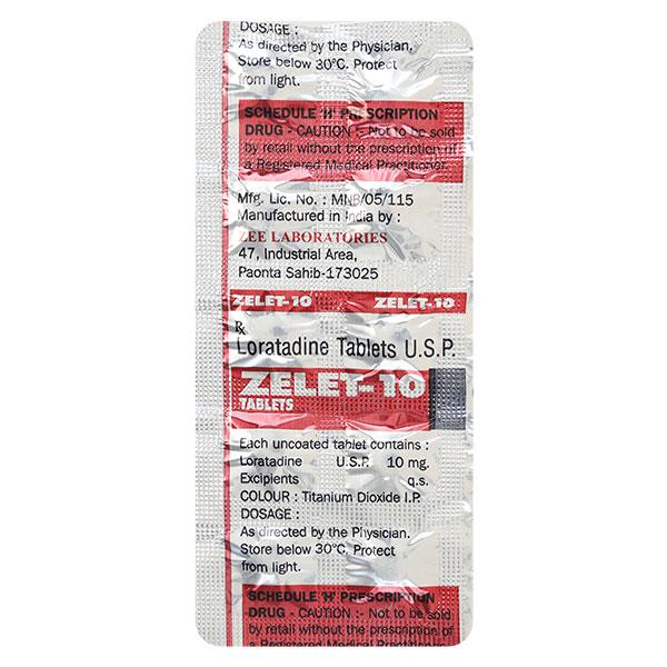 ZELET 10mg Tablet 10's