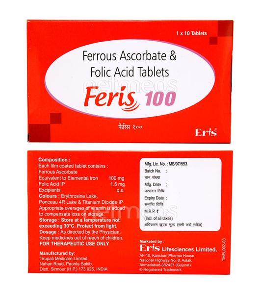 Feris 100mg Tablet 10'S
