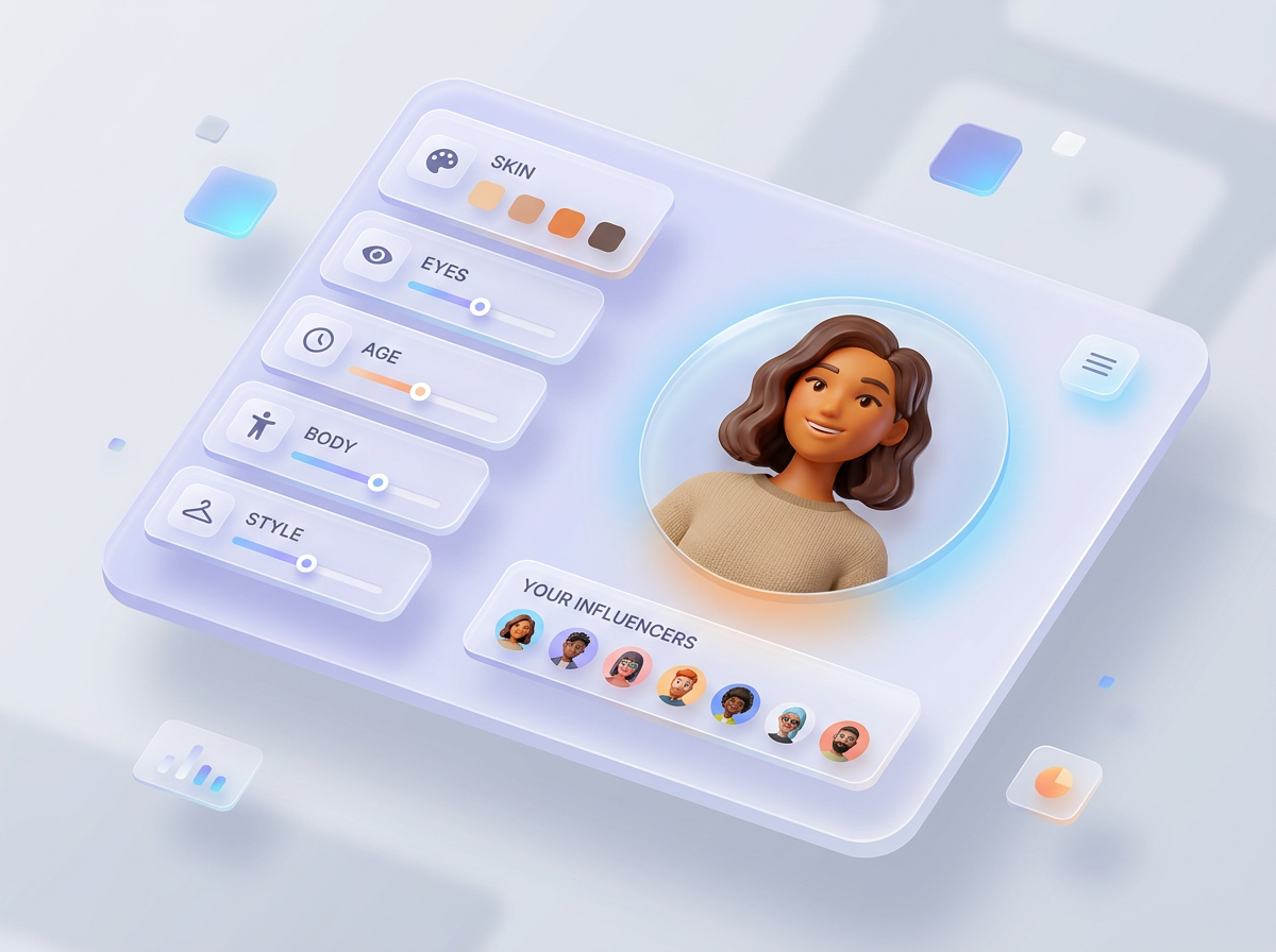 Building a reusable AI influencer with ethnicity, skin, eye, and age traits
