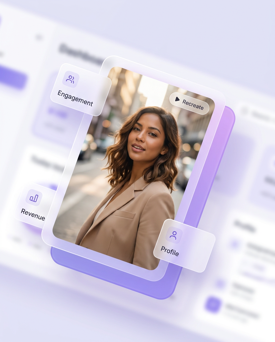 Recreate overlay on a UGC creator template ready to drop in a saved persona