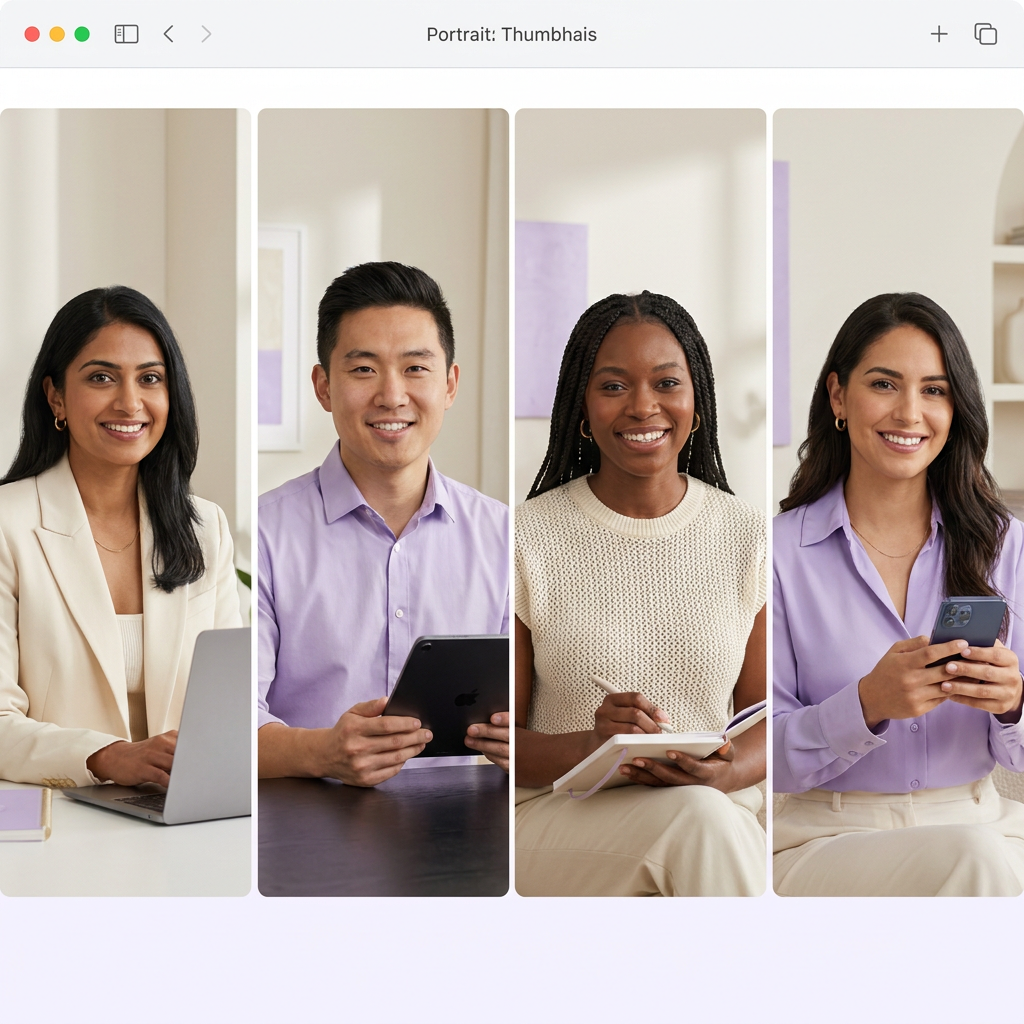 Multiple AI personas generated for different markets and ethnicities