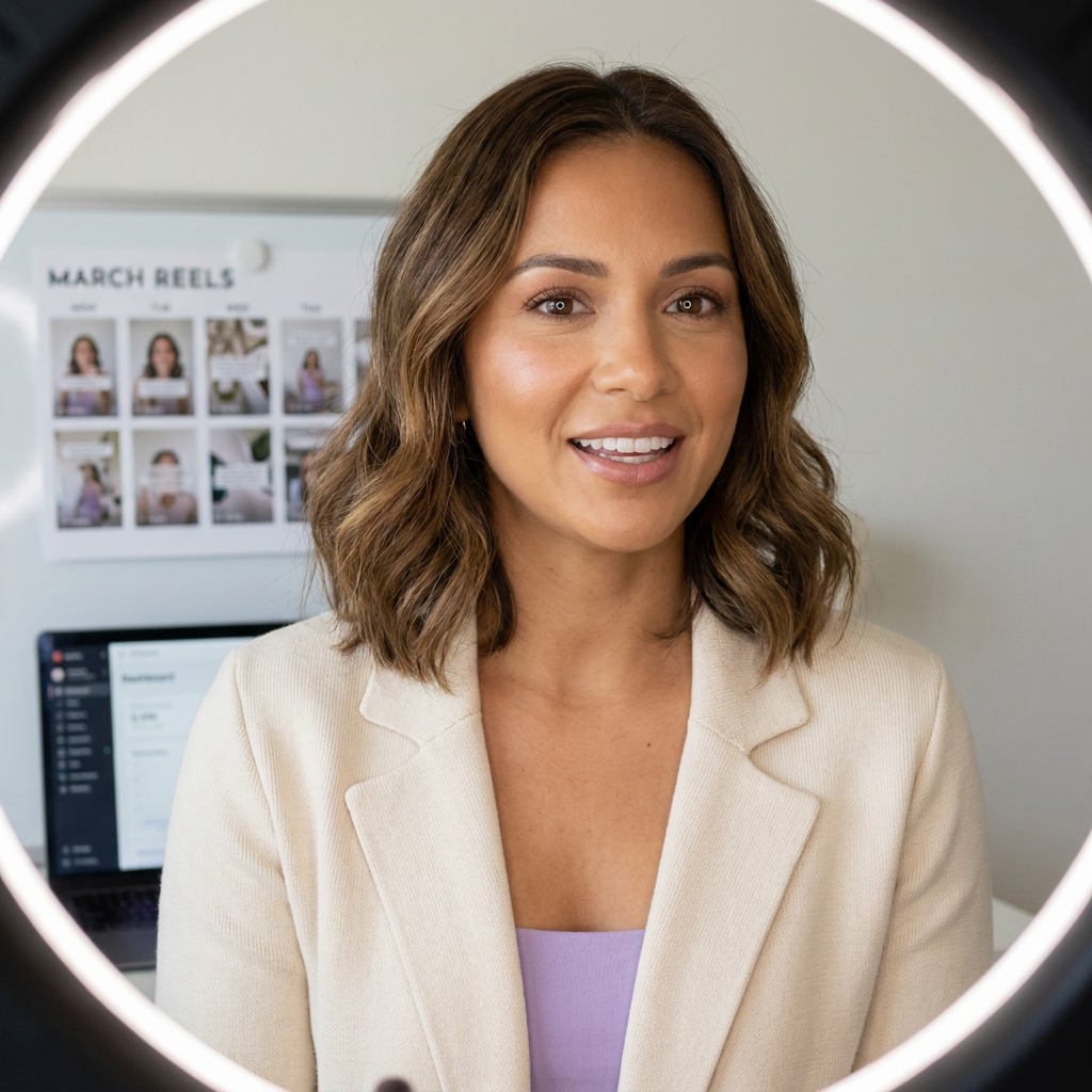 One AI persona used as a brand spokesperson across a marketing calendar