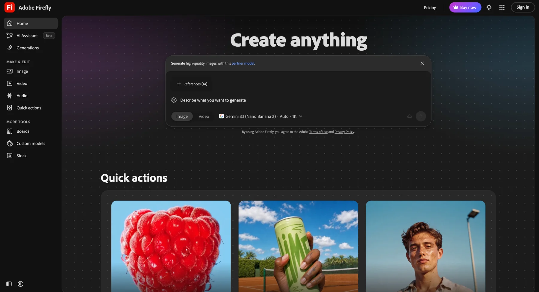 Log in to Pixelbin and open the console