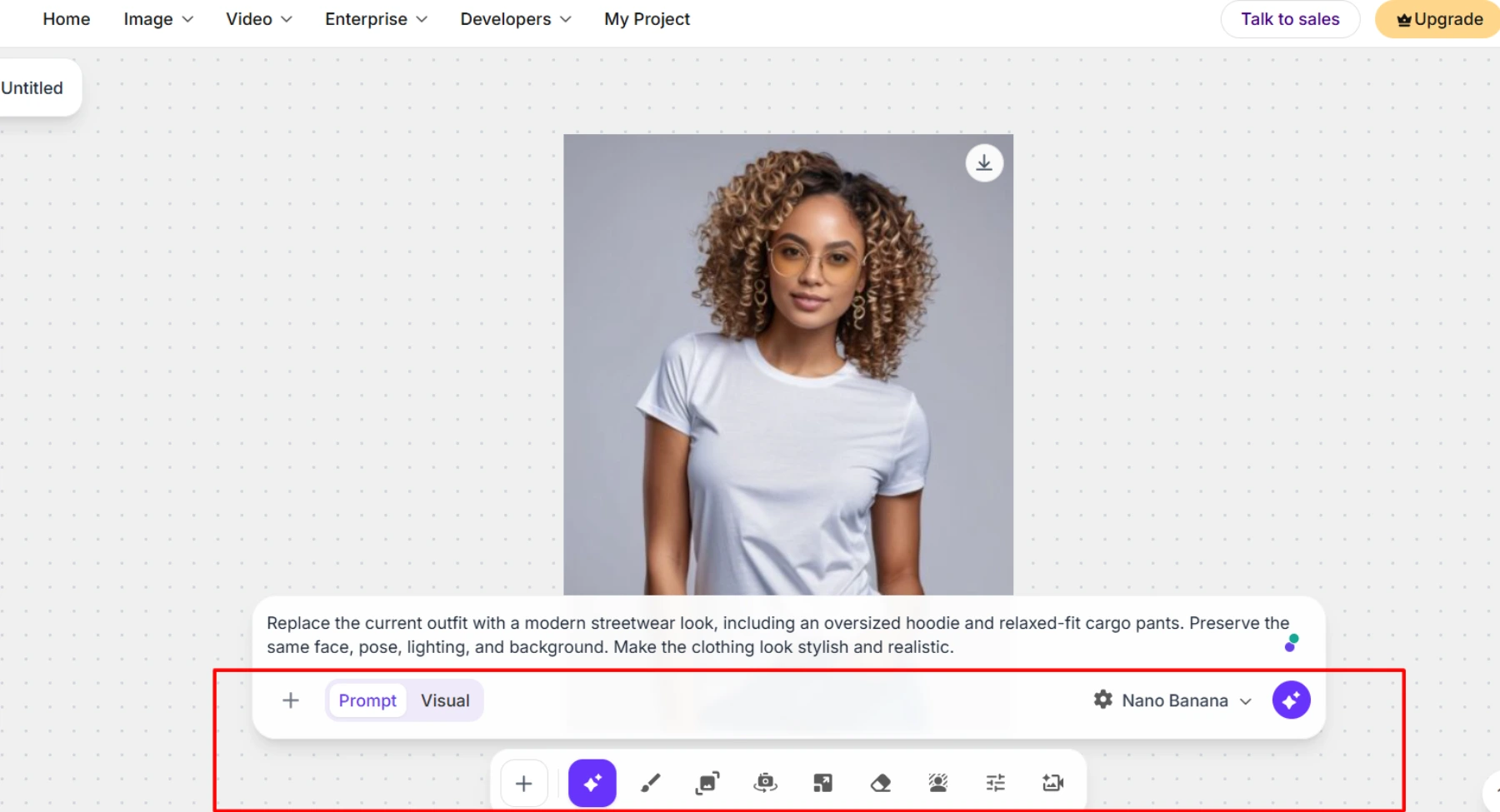 Log in to Pixelbin and open the console
