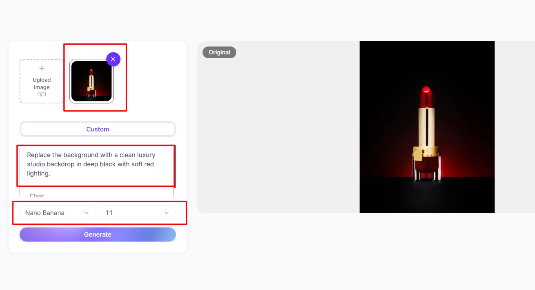 Log in to Pixelbin and open the console